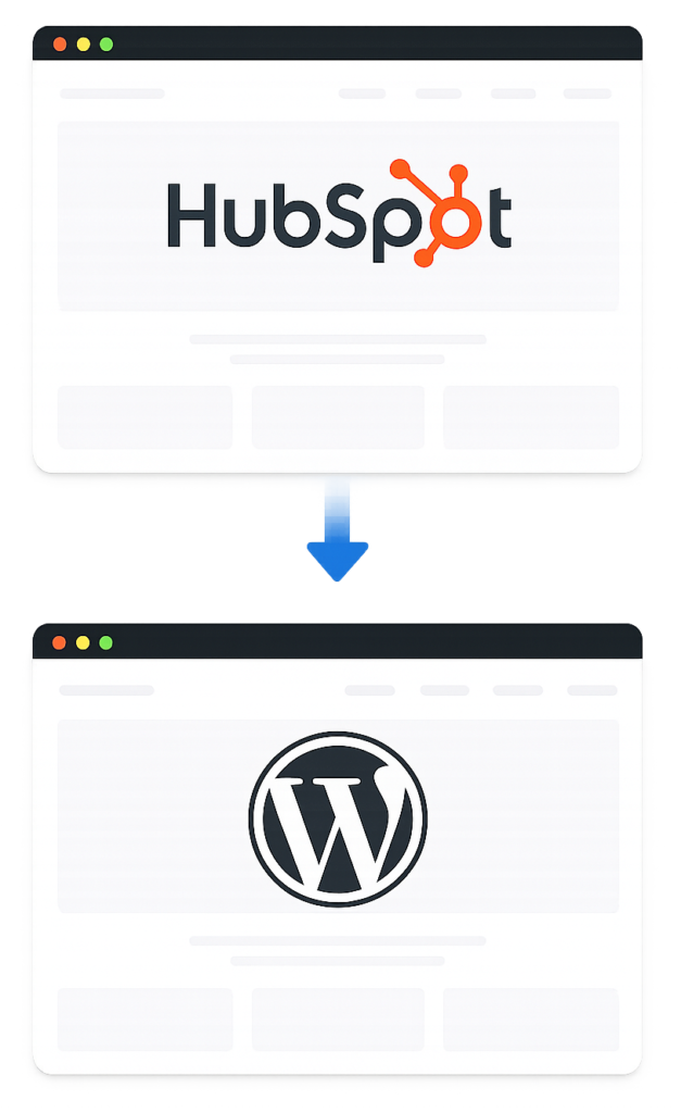 Hubspot to wordpress