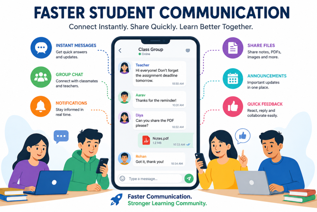 faster student communication